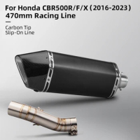Slip On For CB400X CBR500 2013-2021 Motorcycle muffler Exhaust Modify Middle Pipe Connect 51mm