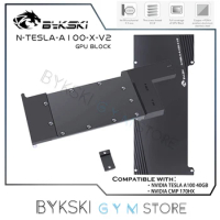 Bykski GPU Water Cooling Block For NVIDIA TESLA A100 40GB / NVIDIA CMP 170HX Graphic Card,VGA Block,VGA Cooler N-TESLA-A100-X-V2