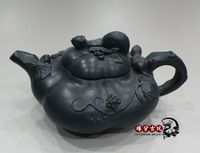 蔣蓉壺 玩雜項收藏 古玩古董收藏 復古精美擺件 松鼠紫砂壺茶壺1入