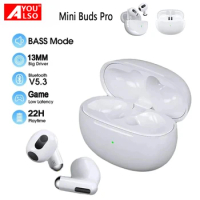 Mini Pods Air Pro Wireless Bluetooth Earphones ENC Noise Reduction Headphone Hifi Sound Gaming Low Latency Earbuds Buds 4