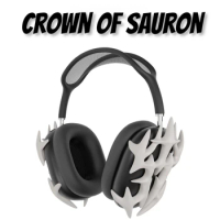 Crown of Sauron Airpods Max Case Cover Ornament Original Design Resin Airpods Protective Case Cool Headset Accessory Y2K Gift