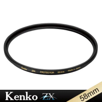 Kenko 58mm ZX Protector 4K/8K Slim 超薄框 防潑水多層鍍膜高透光保護鏡 日本製 非UV 正成公司貨