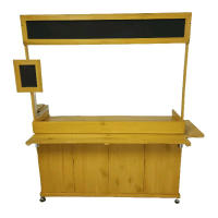 Meja Booth portable lipat kayu.mewah murah meriah Asli Furniture