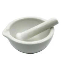 Chinese herb use mortar and pestle ceramic mortar stick grinding bowl 6cm/8cm/10/13/16cm
