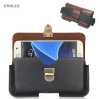 Retro Waist Holster Belt Clip Cover for Samsung S21 Ultra S20 A72 A52 A32 Leather Case Pouch Flip Bag for Samsung A22 M32 F52