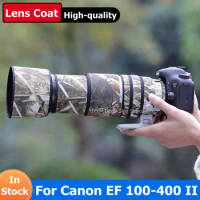 For Canon EF 100-400mm II Lens Waterproof Camouflage Coat Rain Cover Sleeve Case Nylon Cloth 100-400 F4.5-5.6 L IS II USM