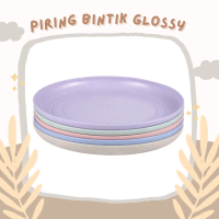 PROMO Piring Makan Plastik Sunrise/Piring Plastik Glossy/ Piring Makan Aesthetic