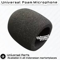 Busa Penutup Microphone Karaoke Gagang Foam Mic Spons Headset Lavalier Sponge Cover Wind Shield Cove