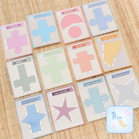 Papercraf Bangun Ruang 1 set isi 12 Lembar Tabung Balok Kubus Kerucut Prisma Limas Geometri Paper Cr