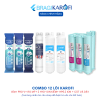 Combo 12 lõi lọc nước karofi dành cho Máy lọc nước RO Karofi KAQ-X26S