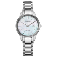 CITIZEN星辰錶 EW2591-82D 現代簡約光動能腕錶/ 白蝶貝面 29mm｜樂天全館特惠中★指定刷卡回饋10%