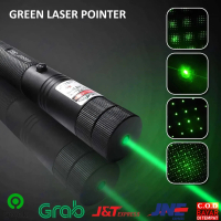 BAYAR DI TEMPAT Green Laser Pointer 303 5000MW Warna Hijau Jarak Jauh Baterai Cas Free Charger dan K