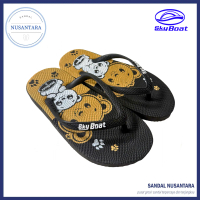 SKY BOAT Nice Panda Sandal Jepit Anak Laki-laki Perempuan Koala Pink Merah Ungu Hijau Ukuran 29 30 3
