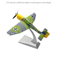 1/72 German Ju87B dive fighter model (green camouflage) Finished product collection model