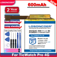 LOSONCOER SP452929SF Battery 600mAh Battery for TicWatch Pro 4G Watch Smartwatch Li-Po Polymer Batteries