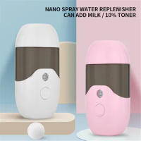 50ml Mini Electric Face Washer Automatic Alcohol Sprayer USB Rechargeable Portable Alcohol Dispenser Facial Steamer