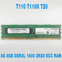 1PCS 1/pcs 1/pcs For DELL T110 T110II T20 Server Memory 8G 8GB DDR3L 1600 2RX8 ECC RAM