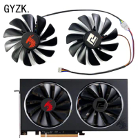 New For POWERCOLOR Radeon RX5600XT 5700 5700XT Red Dragon V2 Graphics Card Replacement Fan