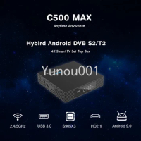 C500 Maximum 4K Android Dvb S2 Combination Hybrid Set-top Box Amlogic S905x3 Android 9.0 Dvb T2 Set-top Box 500 Maximum