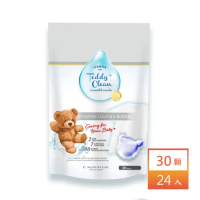 【清淨海】Teddy Clean系列 純淨泰迪 植萃酵素洗衣膠囊-小蒼蘭香(5gx30顆/袋) (24入組)