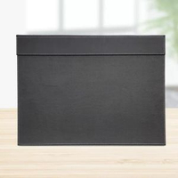 皮革會議寫字板墊大班臺墊創意商務辦公桌墊板書枱墊桌面收納專用