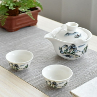 普洱茶壺防燙蓋碗陶瓷家用泡茶器大號單個手抓泡茶壺茶水分離杯子
