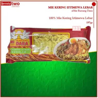 Mie Telur Burung Dara Istimewa Kering Lebar 197gr