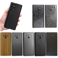 3D Carbon Fiber/Leather/ Wood Skins /Snake Skin Phone Back Sticker For SAMSUNG Galaxy Note 20 Ultra S21 Plus S20 FE S10 5G Wrap