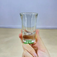 Gelas Sloki Langsing - Gelas Arak - Gelas Meja Abu - Gelas Gula Cair 1 Pcs
