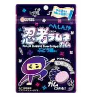 【江戶物語】Coris 可利斯 忍者葡萄風味口香糖 25g 泡泡糖 彈珠汽水糖 變身口香糖 日本原裝 日本進口
