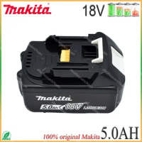 Makita Original 18V 5000mAh Lithium ion Rechargeable Battery 18v drill Replacement Batteries BL1860 BL1830 BL1850 BL1860B