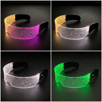 New Hot-Selling Future Technology Glasses LED Light-Up Glasses Bar Disco Cheer Artifact