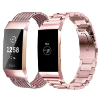 Metal Fitbit Charge 3 4 SE Band Strap For Fitbit Charge 2 Band Accessories Bracelet Milanese Strap For Smart Fitbit Wacthband