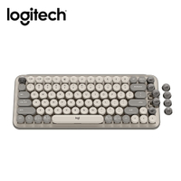【滿額現折$330 最高3000點回饋】【Logitech 羅技】POP Keys 無線機械鍵盤 茶軸 / 迷霧灰【三井3C】