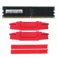 2X DDR2 8GB 667Mhz RECC RAM+Cooling Vest PC2 5300P 2RX4 REG ECC Server Memory RAM For Workstations