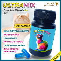 Clever Solutions - Ultramix Kapsul Vitamin untuk Meningkatkan Nafsu Makan, Bulu, dan Gemuk pada Kuci