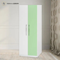 【米朵Miduo】2.7尺兩門塑鋼衣櫃 防霉塑鋼衣櫥