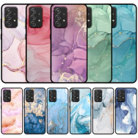 JURCHEN Silicone TPU Case For Xiaomi Redmi Note 5 5A K30 K30S Poco M4 M3 Pro Plus 5G Pink Gold Petal Marble Gradual Print Cover
