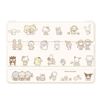 小禮堂 Sanrio大集合 10.2吋 iPad皮套保護殼 (白集合款) 4550432-033207