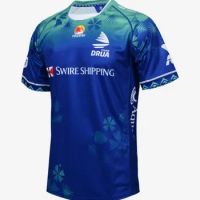 2024 Fijian Drua Home Rugby Singlet Jersey Shirt Custom name and number size S--5XL