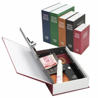 Hemat Brankas Penyimpanan Bentuk Buku Kunci Manual Ukuran Small - Storage Box - Safe Deposit Box Low