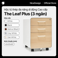 Tủ đựnġ đồ 3 ngăn đa năng có khóa The Leaf Plus by NiceDesᶖgn bánh xe linh hoạt, chuẩn văn phòng, an