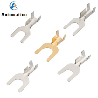 LOD TGHN 555 | 100 keping blok terminal berbentuk garpu 4.2 mm, terminal tanpa salutan yang ditekan 