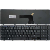 New Laptop English Keyboard For Dell Inspiron 15 3521 15R 5521 2521 US Black With Frame