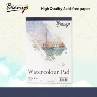 20 Sheets A3 Thicken Wooden Pulp Watercolor Paper Bulk Cold