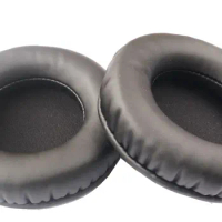 Replacement Earpads Leather Cushion Repair Parts for Mad Catz APK100 APK 100 Stereo Gaming Headset (1 Pair) (Black)