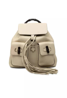 Gucci 二手 Gucci 竹節流蘇皮革背包