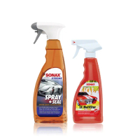 【SONAX】SS極致防水鍍膜 +萬用清潔劑500ml(鍍膜維護.快速鍍膜.撥水佳.萬用清潔.)