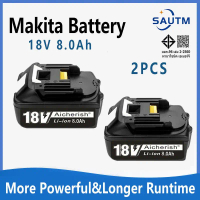 Makita 18V 8.0Ah BL1860 แบตเตอรี ่ ลิเธียมไอออนแบบชาร ์ จไฟได ้ สําหรับแบตเตอรี ่ Makita 18V ที ่ รอ