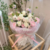 Flower 花 可愛俄羅斯鮮花花束 #FF0027 1束